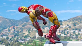 GTA 5 Iron Man Epic Stunts/Fails/Ragdolls (Euphoria Ragdolls) Long Video #1 screenshot 3