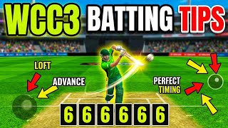 WCC3 Batting Tips | ৬ মারা সেরা Tips & Tricks | World Cricket Championship3 | 2025 screenshot 1