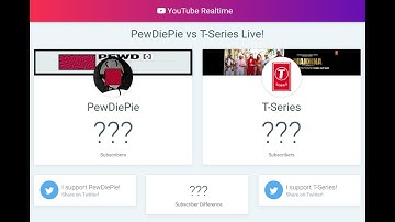 PEWDIEPIE VS T-SERIES LIVE SUB COUNT: THE ENDGAME