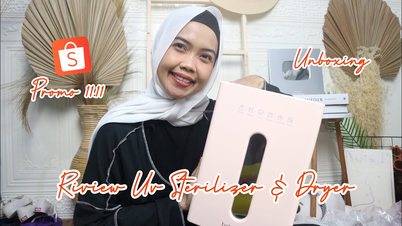 Shopee Haul & Riview UV LED Sterilizer Baby Bottle Dryer & Storage Disinfection Cabinet Box 10L