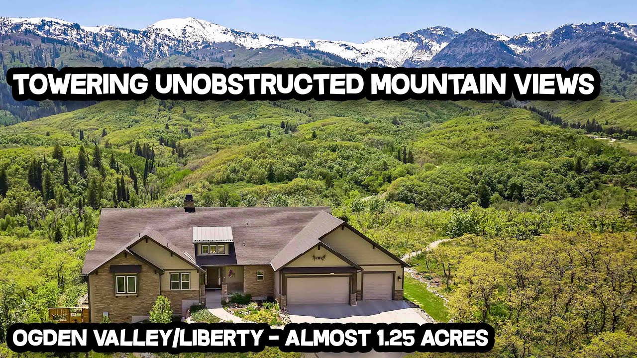 4 Bed, 4 Bath Rambler/Ranch Home for Sale Ogden Valley Utah (Liberty