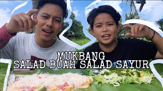 MUKBANG Salad Buah dan Salad Sayur Satu Baskom | Sampai Kenyang Bangeet !!! screenshot 5