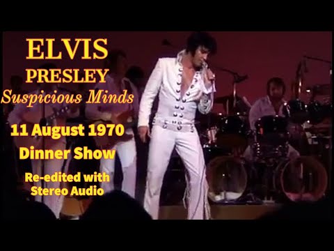 Elvis Presley - Suspicious Minds - 11 August 1970 DS - In HD, Complete & re-edited with Stereo audio