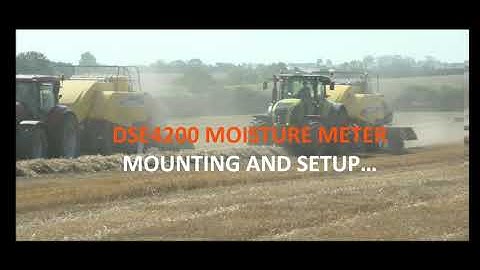 How to install and setup the DSE4200 moisture meter for balers