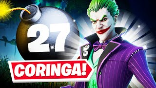 JOGUEI COM A NOVA SKIN DO CORINGA E FIZ 27 KILLS NA ARENA!