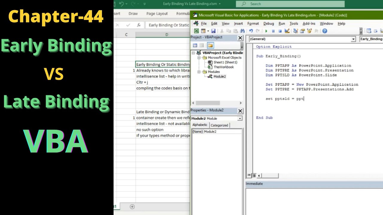 VBA Late vs Early Binding - Difference between Late Binding Vs Early ...