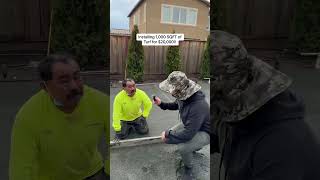 We’re Installing 1,000 SQFt of Turf for $20,000 in 1 DAY!! #Shorts