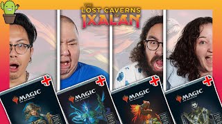 UPGRADED Lost Caverns of Ixalan Precon Gameplay | Beckett Brass VS Hakbal VS Pantlaza VS Carmen