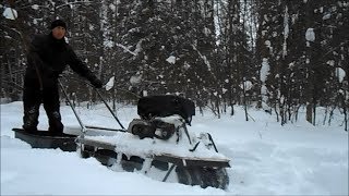 Самодельный буксировщик с кпп.  Часть 3.  Первый выезд