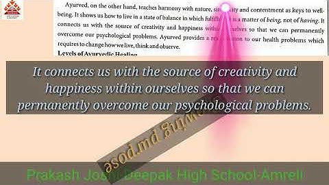 Mind, Body, Medicine/Unit-4/Read-1/Part-4/STD-11/English (S.L.)/Prakash Joshi-Deepak High School.