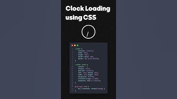 CSS Clock Loading Animation | #shorts