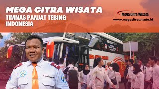 Armada Bus Mega Citra Wisata Membawa Tamu Special Timnas Panjat Tebing Indonesia