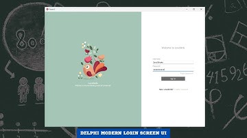 Modern Login Screen UI Using Delphi