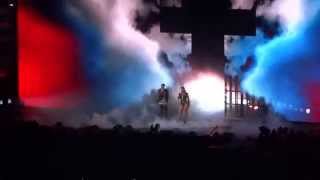 Jay-Z and Beyonce perform &quot;Bonnie &amp; Clyde,&quot; On the Run Tour, Safeco Field, Seattle, July 30, 2014