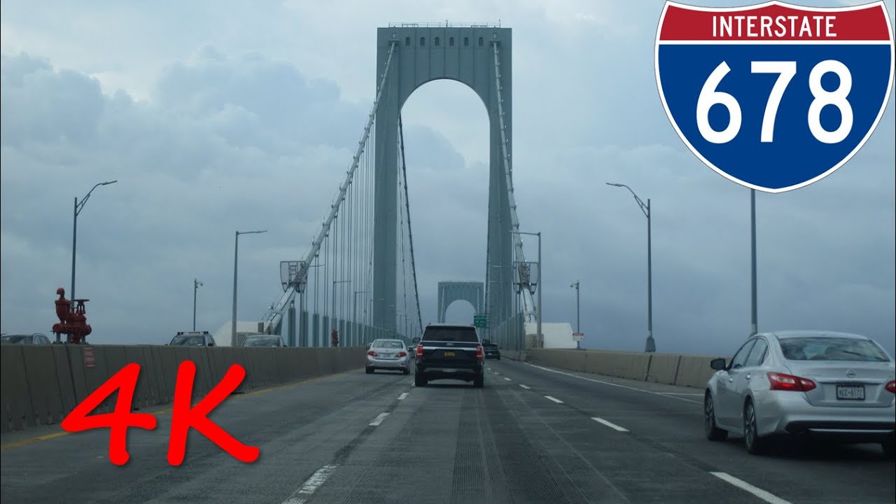 ⁴ᴷ Bronx-Whitestone Bridge southbound [4K VIDEO]