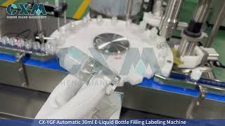 Scaling Your Vape Brand? CX YGF Automatic 30ml E Liquid Bottle Filling Labeling Production Line