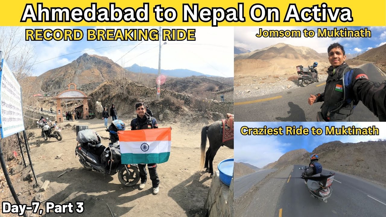 Jaan Ko Khatre Mein Daal Kar Banaya RECORD | Fastest Ahmedabad to Muktinath on Activa |