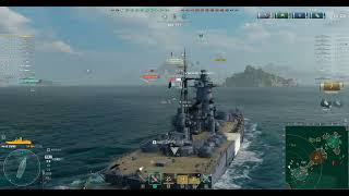 World Of Warships Random Battle Gameplay With IZUMO