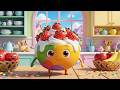 Strawberry Song for Kids 🍓 | Strawberry in Kitchen Bowl | Fun Nursery Rhymes &amp; Baby Songs