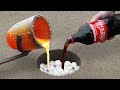Experiment: Coca Cola and Lava Underground!