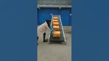 Folding belt conveyor belt conveyor factory cargo handling artifact