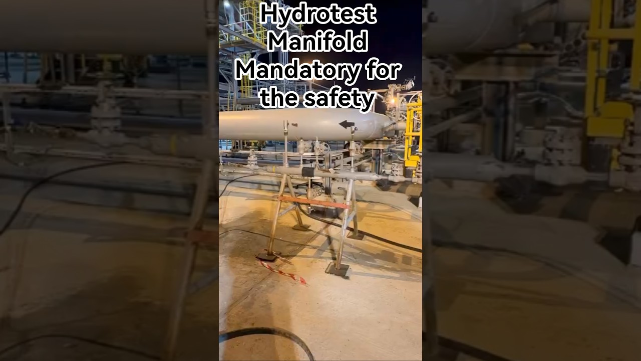 Гидростатические испытания коллектора для проверки трубопроводной системы — обязательное требован...