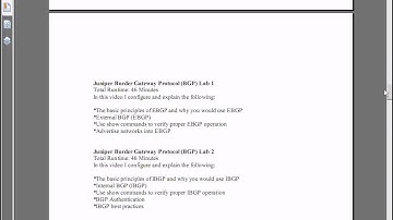 Introduction to Juniper Series 1 Bowler CBT Labs
