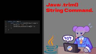 Java: .trim() String Command.