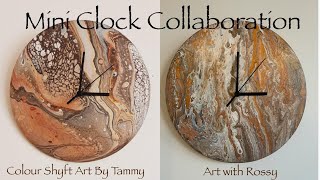 Clock Flip Cup Collab with Rossy #acrylicpouring @ColourShyft