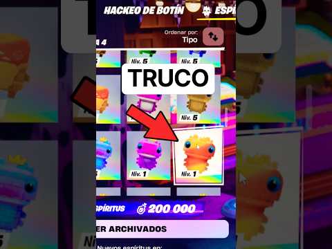 NUEVO TRUCO PARA SUBIR DE NIVEL AL ESPÍRITU DE KLOMBO DULCE O TRUCO EN FORTNITE! #shorts #fortnite