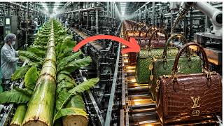 Inside The High-Tech Factory Turning Giant Banana Stems Into Luxury Handbags