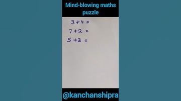Mind blowing  maths puzzle | maths puzzle shorts #viral#shorts #youtubeshorts #mathspuzzle#trending