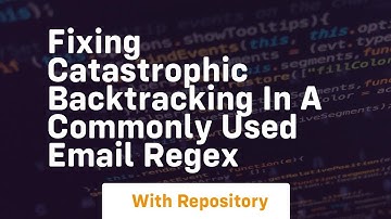 Fixing catastrophic backtracking in a commonly used email regex