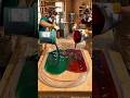 Stunning Emerald & Crimson Marbled Resin Table! 🎨