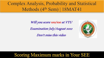 18MAT41 Solved question paper of fourth semester VTU examination July/August 2022