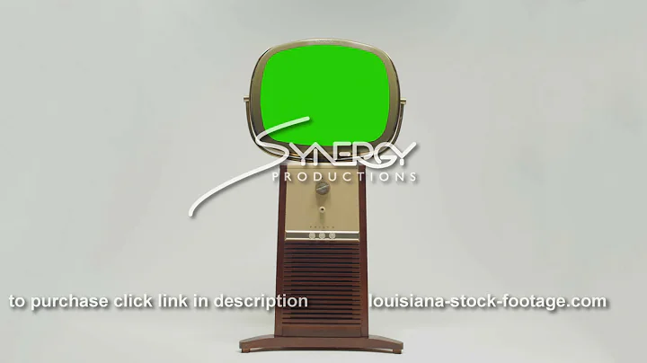 1791 green screen Philco Predicta Pedestal centered wide low angle