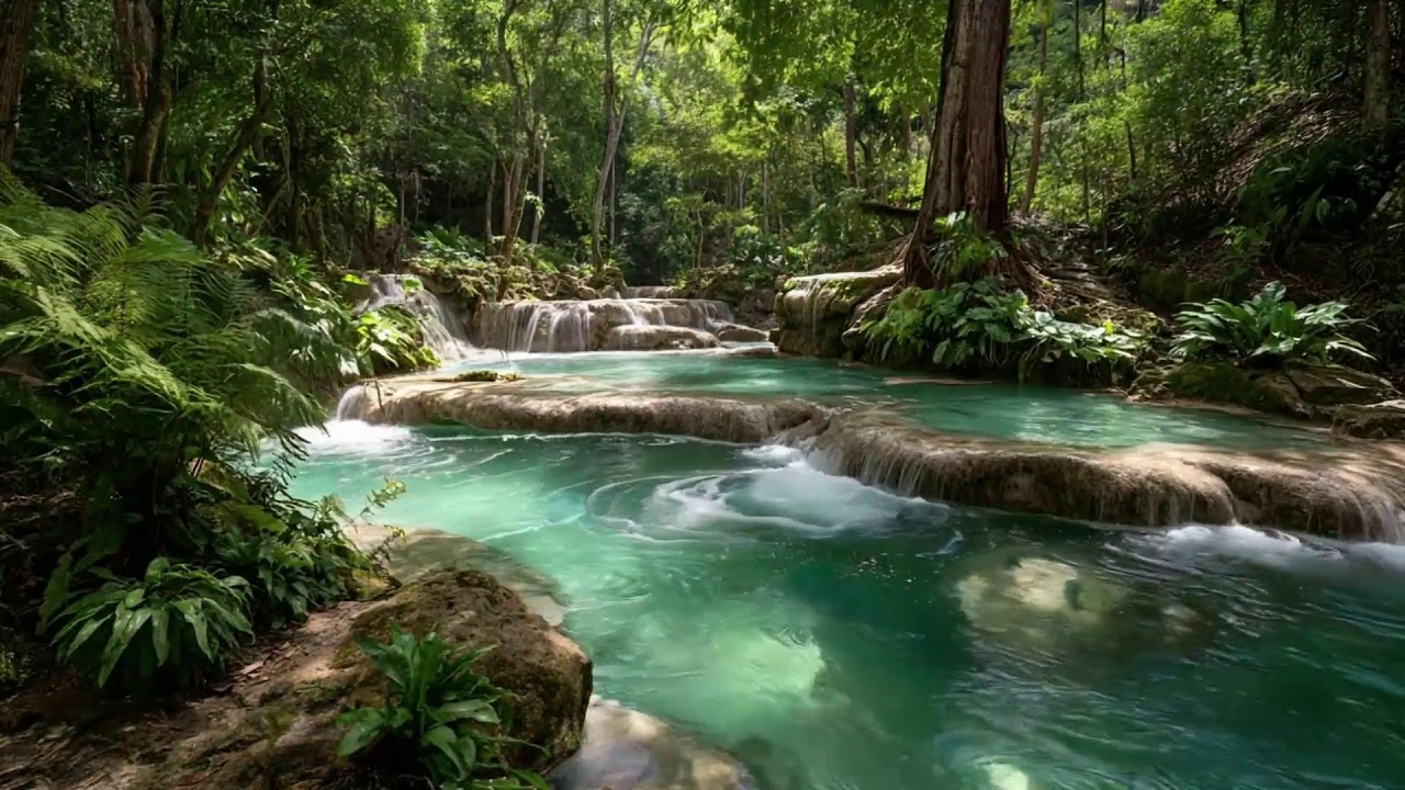 Deep River Sounds for Sleep with Continuous Natural Water Flow Creating Calm Restful Ambience