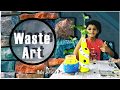 Hand craft from home waste  tamil education  lock down  jeffrins kids tv  anchor ms 