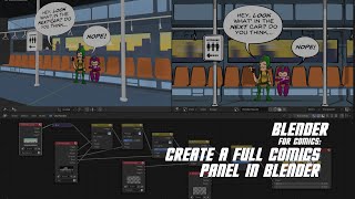 Create a comics panel in Blender @PCaggegi