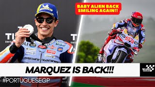 Marc Marquez FIRST PODIUM with Ducati in Portuguese GP | Happy Reaction by Marquez!