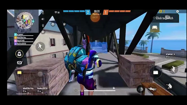 having fun. 5 years old kid playing free fire juggu