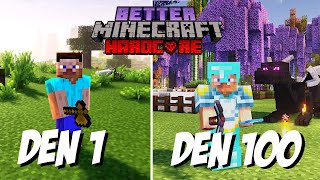 Přežil Jsem 100 Dní v Fantasy Světě.... A Tohle se Stalo. | Better Minecraft #minecraft