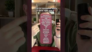 Top 20 companies hiring in Qatar right now 🇶🇦 #qatarjobs #jobsinqatar #qatarlife