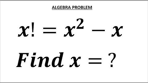 A nice factorial problem   Math Olympiad