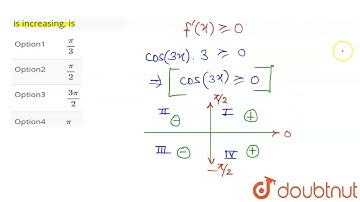 The length of a longest interval in which the function 3 sin x - 4 sin^3 x is increasing, is | ...
