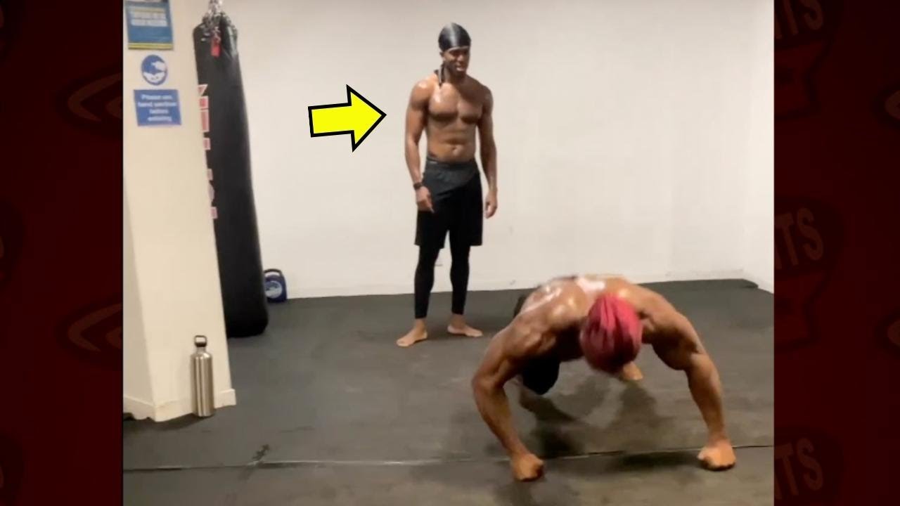 KSI Attempts Crazy Workout Ahead of Tommy Fury Boxing Match - YouTube