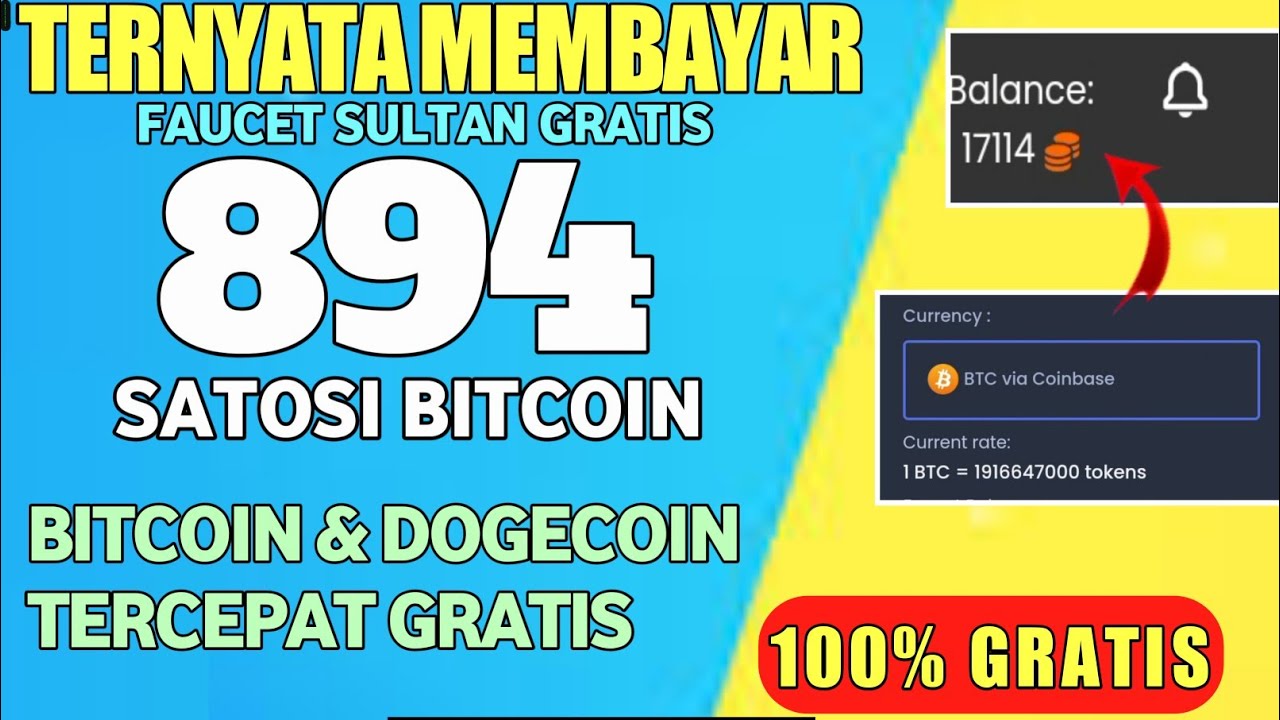 FAUCET GILA💰LIVE WD 894 SATOSI BTC GRATIS WEB PENGHASIL CRYPTO WEB PENGHASIL BTC TERCEPAT