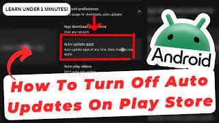 كيفية إيقاف التحديث التلقائي للتطبيقات في متجر Google Play screenshot 5