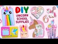 16 diy unicorn school supplies  unicorn notebook cover  cute unicorn folder and more