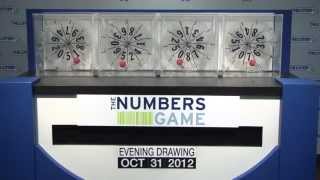 Evening Numbers Game Drawing: Wednesday, October 31, 2012